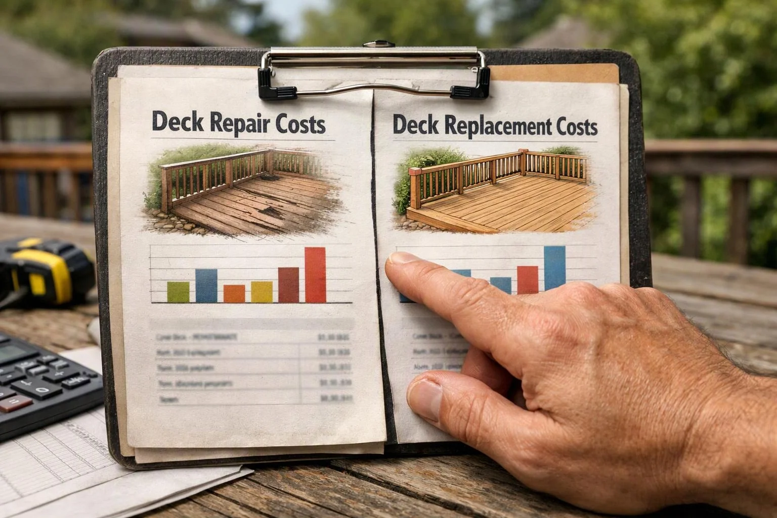 Deck Repair or Replacement: Comparing the Scope and Quote in Bellevue, Washington