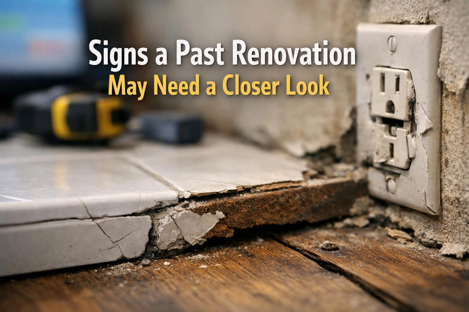 Signs a Past Renovation May Need a Closer Look